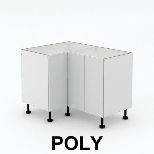 3 Door Base Corner - Poly