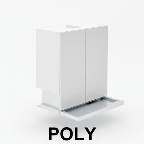 2 Door Slideout Raneghood with Duct Channel  - Poly