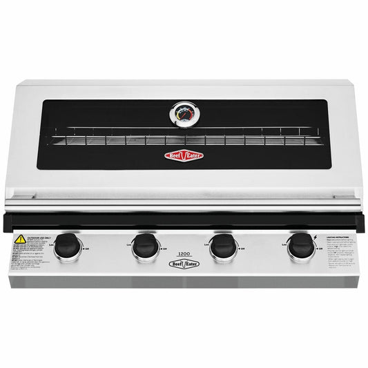 BeefEater 1200 Series 4 Burner LPG Built-In BBQ BBG1240SB