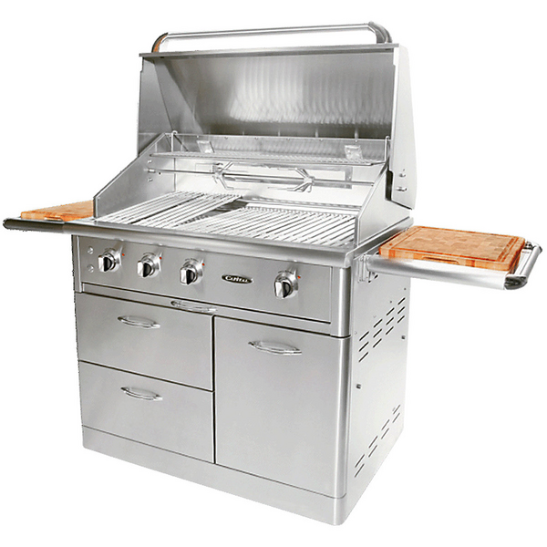 Capital 40 inches Cart Model 2 Burner Mobile LPG BBQ with Solid Flat Plate ACG40RFS1L