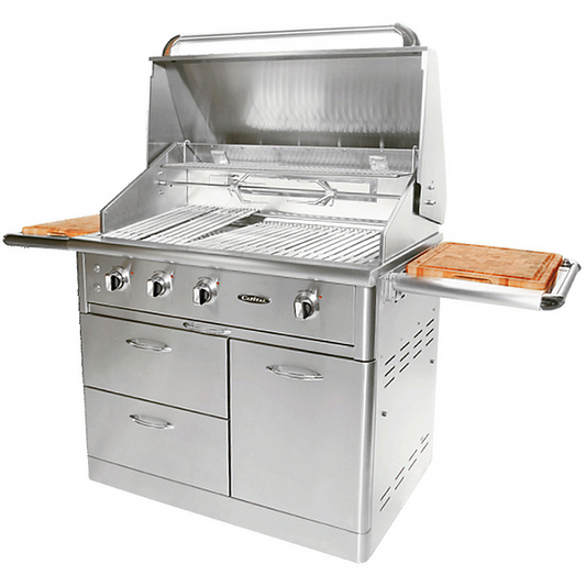 Capital 40 inches Cart Model 2 Burner Mobile LPG BBQ with Solid Flat Plate ACG40RFS1L
