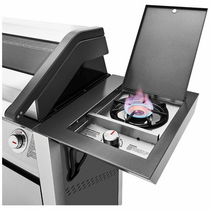 BeefEater 1600 Series SS Four Burner BBQ with Side Burner & Trolley BMG1641SA