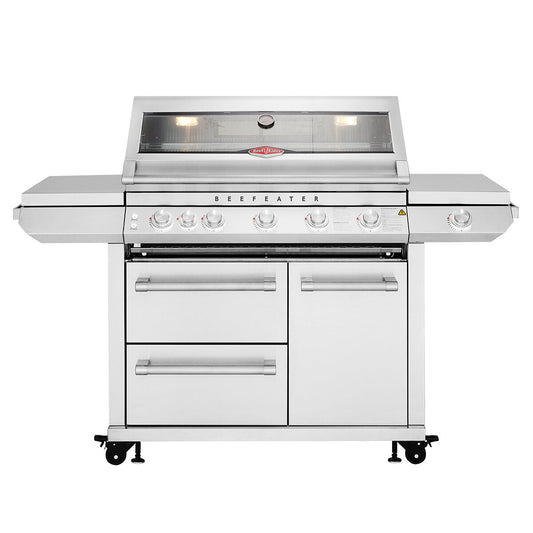 BeefEater 7000 Premium Five Burner Built-in Barbecue and Trolley BMF7655SA