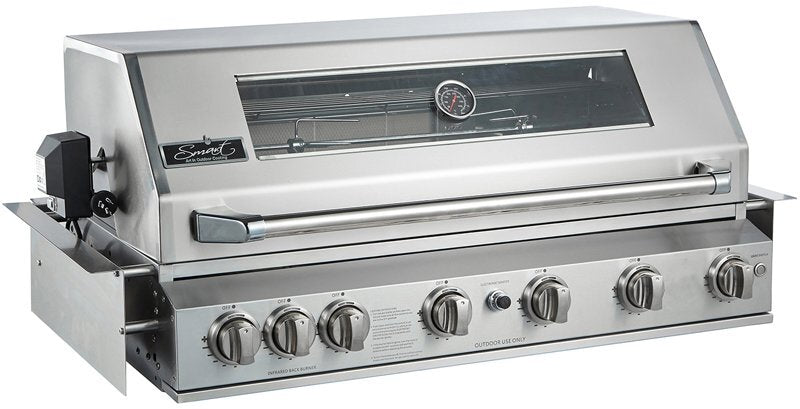 Smart 6 Burner Built-In LPG BBQ with Enclosed Hood 601WB-B