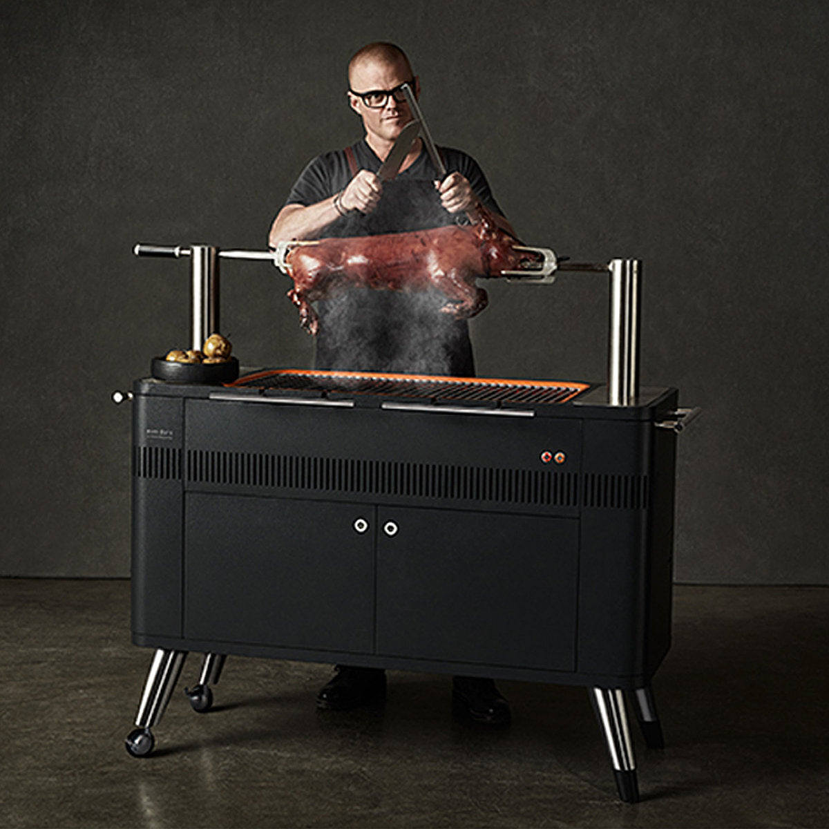 Everdure By Heston Blumenthal Hub Electric Ignition Charcoal BBQ HBCE2B