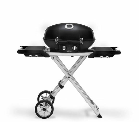 Napoleon Scissor Cart Travel Q Pro High Lid LPG Portable BBQ PRO285-X-BK-AU