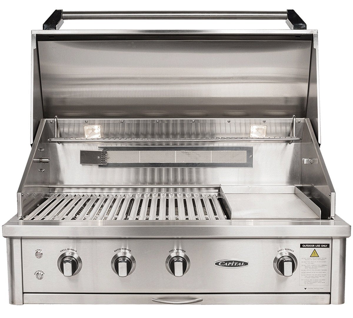 Capital Built-In Natural Gas BBQ with Solid Flat Plate ACG40RBI1N