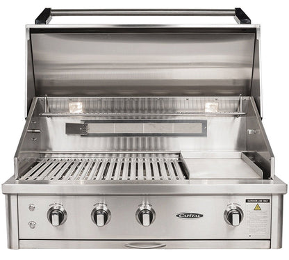 Capital Built-In Natural Gas BBQ with Solid Flat Plate ACG40RBI1N
