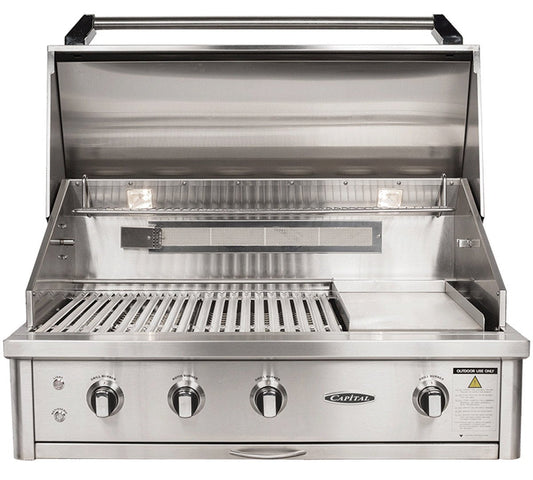 Capital Built-In Natural Gas BBQ with Solid Flat Plate ACG40RBI1N
