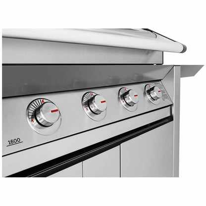 BeefEater 1600 Series SS Five Burner BBQ with Side Burner & Trolley BMG1651SA