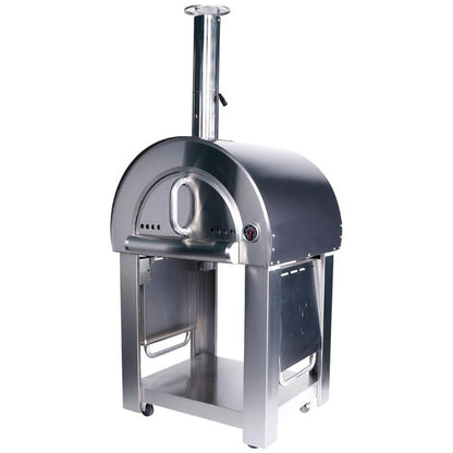 Smart Built-In Wood Fired Pizza Oven with Freestanding Trolley Stainless Steel PW01PW01-C