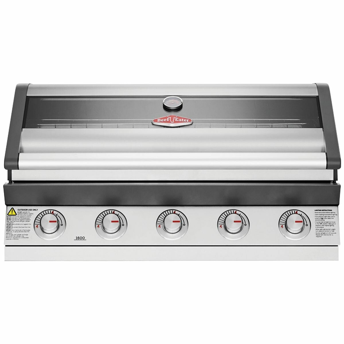 BeefEater 1600 Series SS 5 Burner Built-In BBQ BBG1650SA