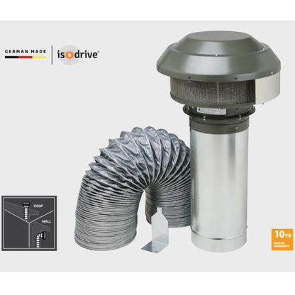 Schweigen 3200m3/hr Silent BBQ Rangehood and ISO Drive SE Motor Pack CL7372SEPAK