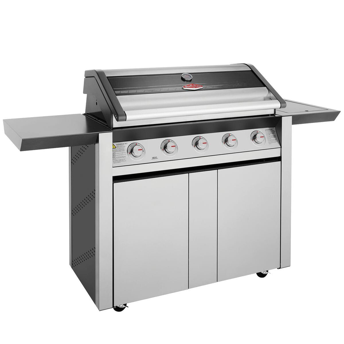 BeefEater 1600 Series SS Five Burner BBQ with Side Burner & Trolley BMG1651SA