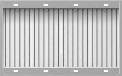 Whispair 120cm New York BBQ Canopy Island Rangehood with Pro Plus External Remote Motor X7N12S5.EPP