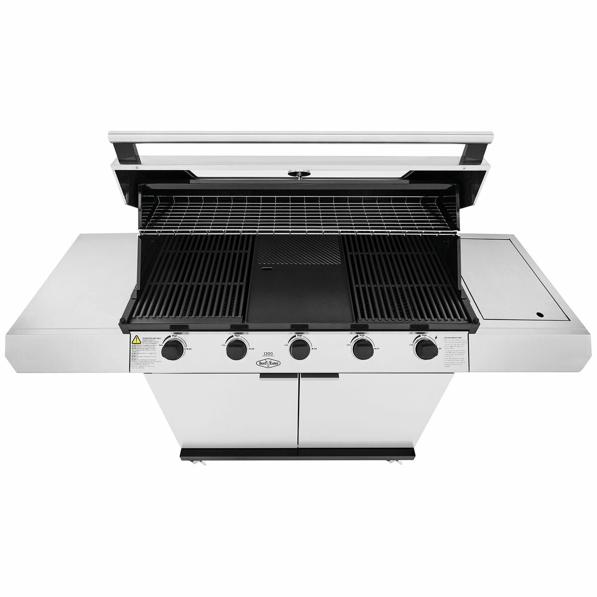BeefEater 1200 Series 5 Burner LPG BBQ with Trolley & Side Burner BMG1251SB