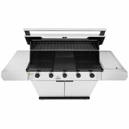 BeefEater 1200 Series 5 Burner LPG BBQ with Trolley & Side Burner BMG1251SB