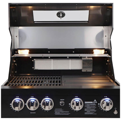 Smart Four Burner Built-In BBQ Black 401WB-BLK
