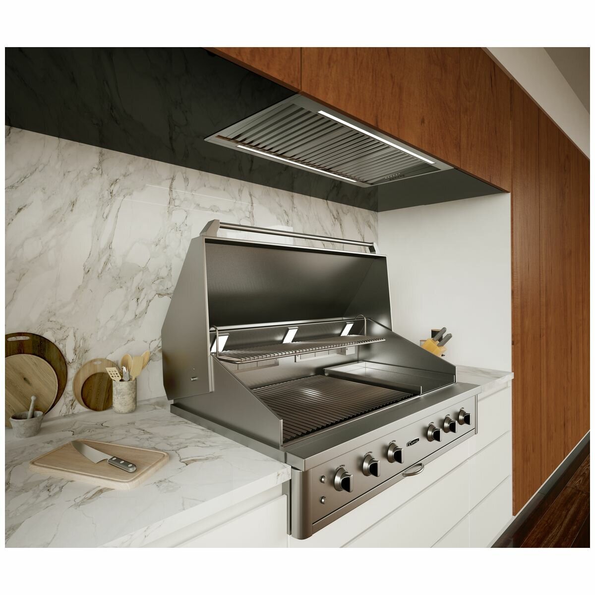 Capital Built-In Natural Gas BBQ with Solid Flat Plate ACG52RBI1N