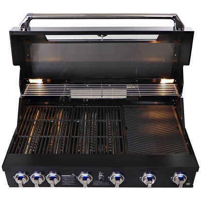 Smart Six Burner Built-In BBQ Black 601W-BK