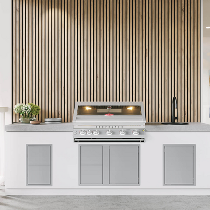 BeefEater Outdoor Kitchen Double Cupboard Drawer Stainless Steel BOC2090SA
