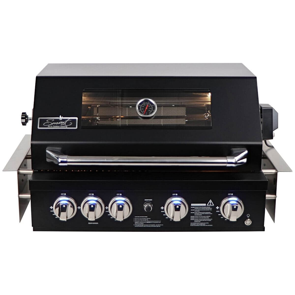Smart Four Burner Built-In BBQ Black 401WB-BLK