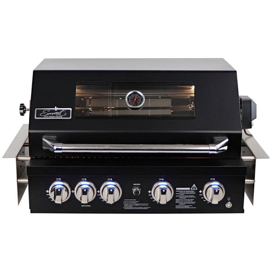 Smart Four Burner Built-In BBQ Black 401WB-BLK