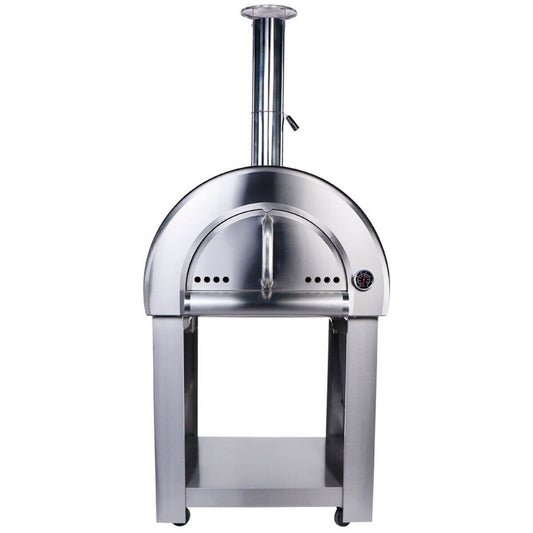 Smart Built-In Wood Fired Pizza Oven with Freestanding Trolley Stainless Steel PW01PW01-C
