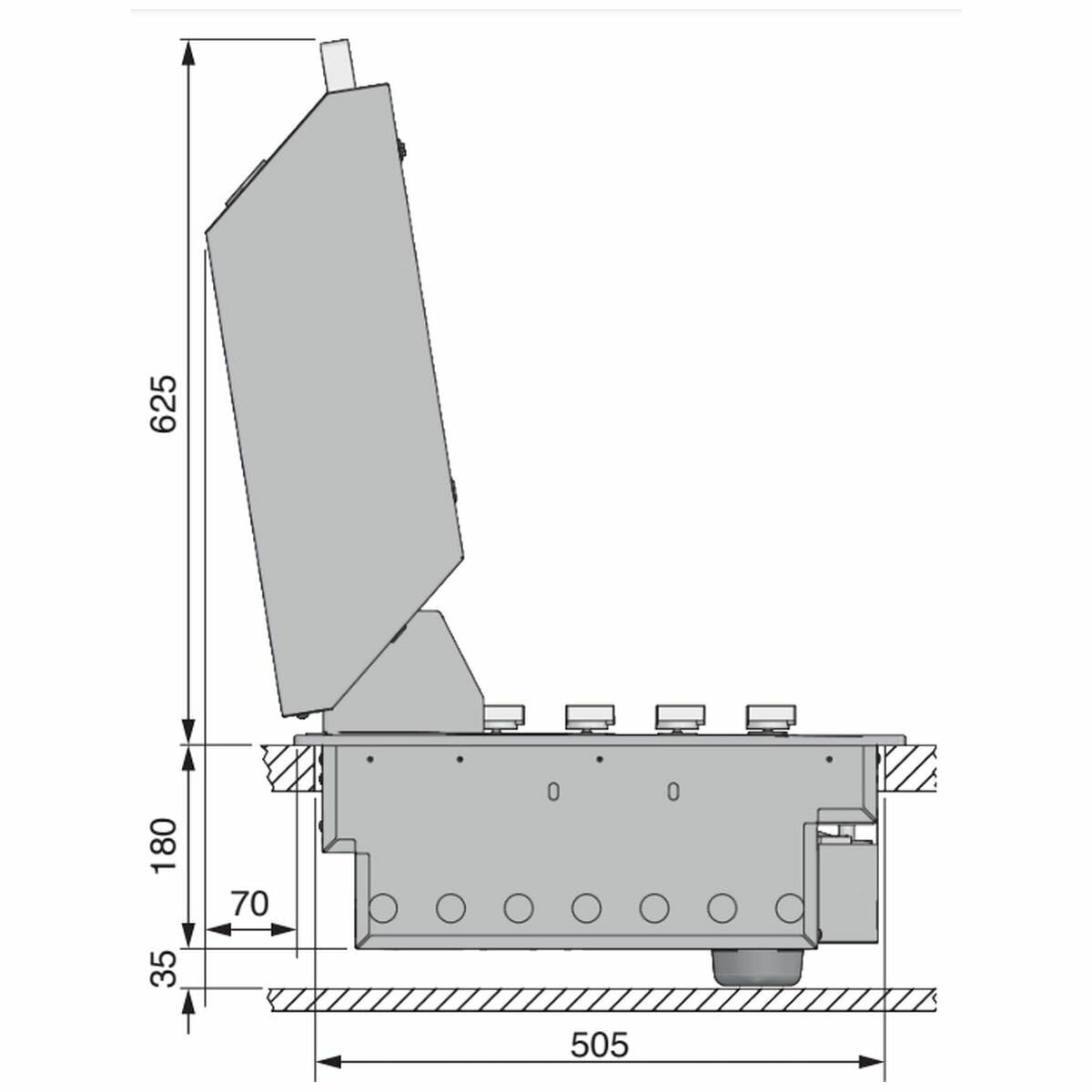 Artusi 80cm Built-In Gas BBQ with Dome Hood ABBQM2-ABBQMH2