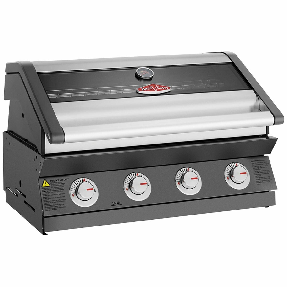 BeefEater 1600 Series Dark 4 Burner Built-In BBQ BBG1640DA