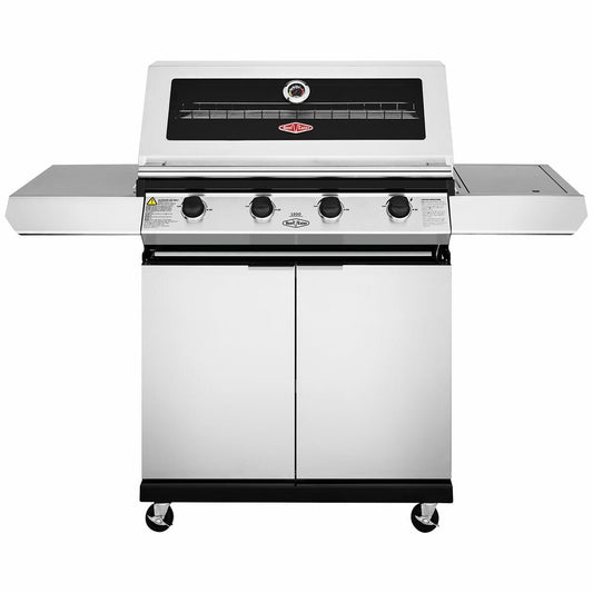 BeefEater 1200 Series 4 Burner LPG BBQ with Trolley & Side Burner BMG1241SB