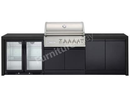 CROSSRAY Premium 4-Burner BBQ Outdoor Kitchen
