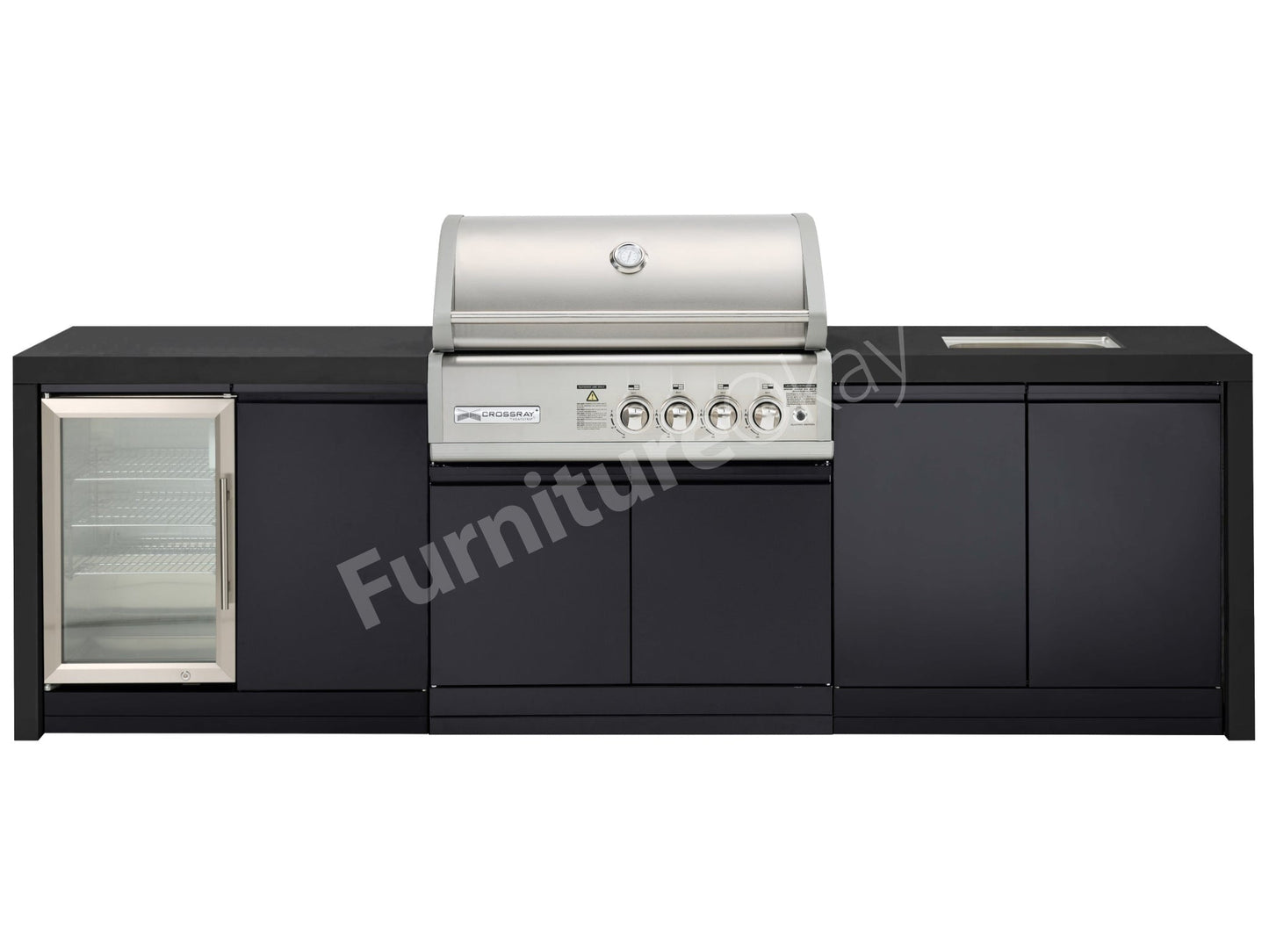 CROSSRAY Premium 4-Burner BBQ Outdoor Kitchen