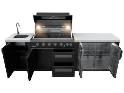 Everdure Neo Black 6-Burner BBQ Outdoor Kitchen