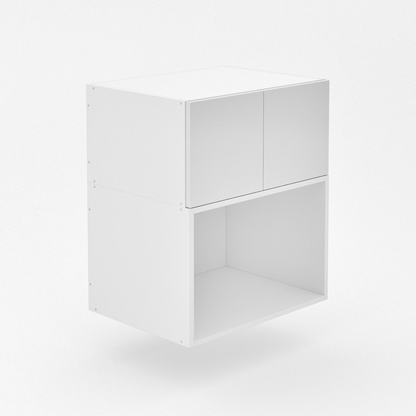 2 Door Microwave Top Cabinet ( Hinged ) - Poly