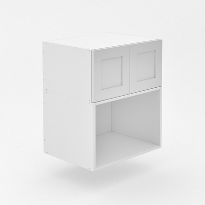 2 Door Microwave Top Cabinet ( Hinged ) - Shaker