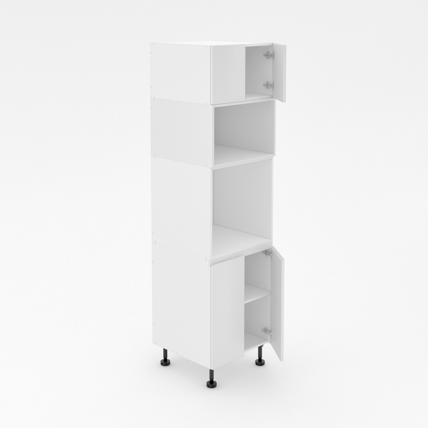 Pantry Tower - 2 Door + Oven + Microwave + 2 Doors - Shadowline
