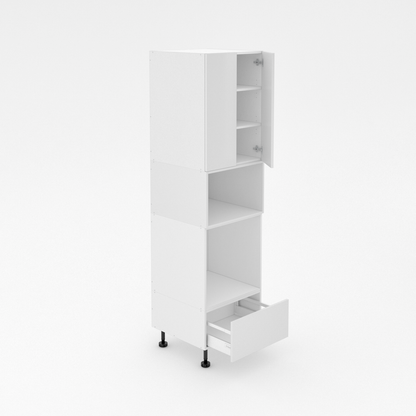 Pantry Tower - 1 Drawer + Oven + Microwave + 2 Doors - Poly