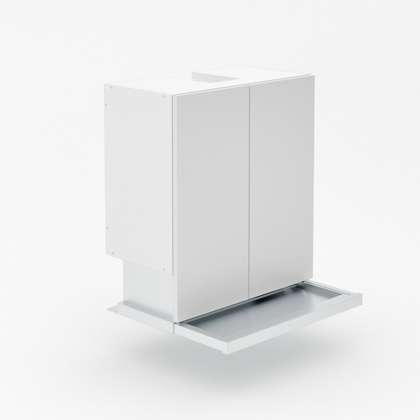 2 Door Slideout Raneghood with Duct Channel  - Shadowline