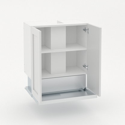 2 Door Slideout Raneghood with Duct Channel  - Shaker