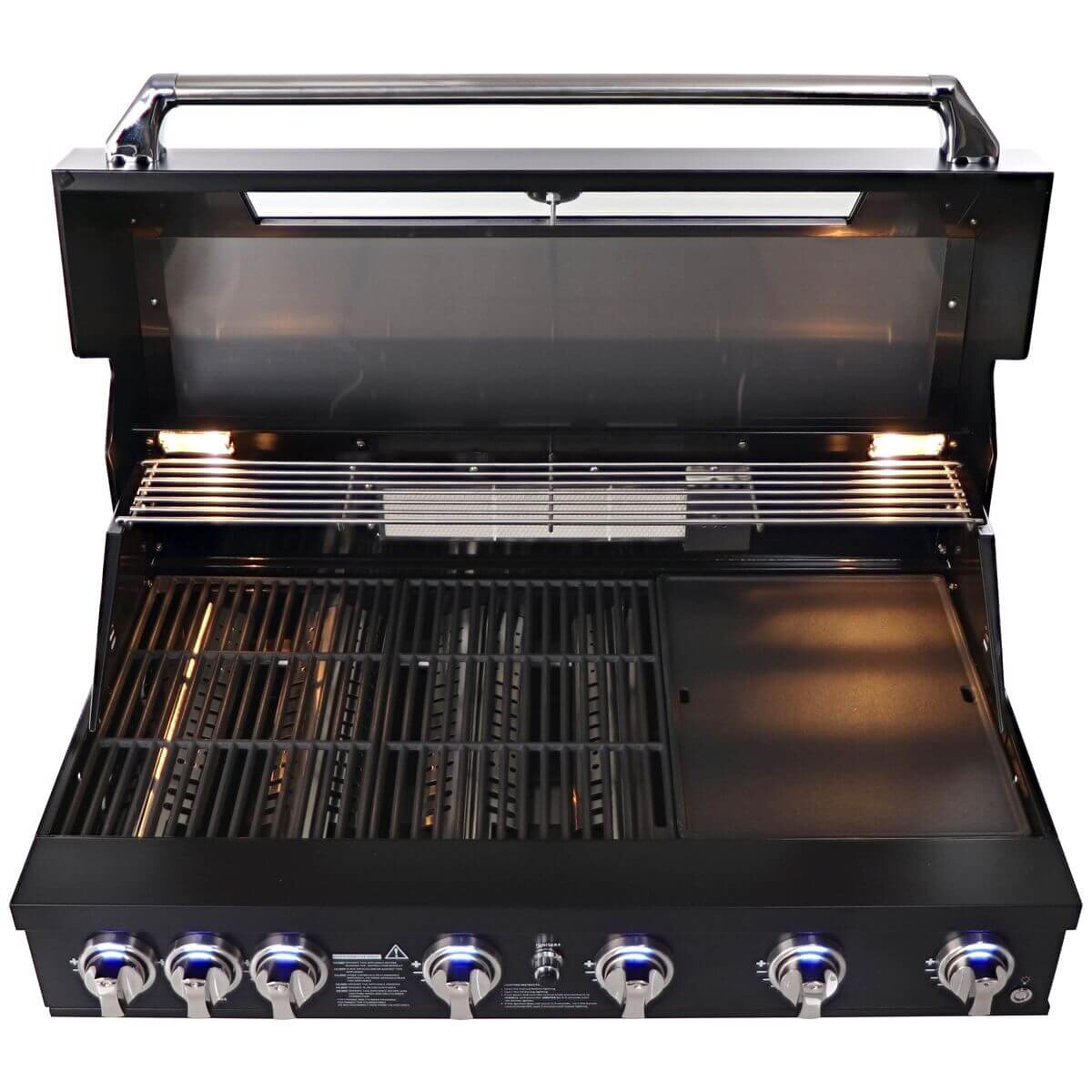 Smart Six Burner Built-In BBQ Black 601W-BK