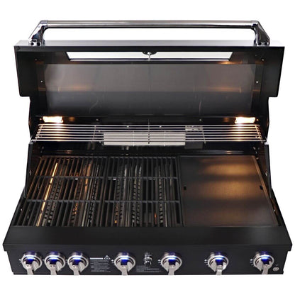 Smart Six Burner Built-In BBQ Black 601W-BK