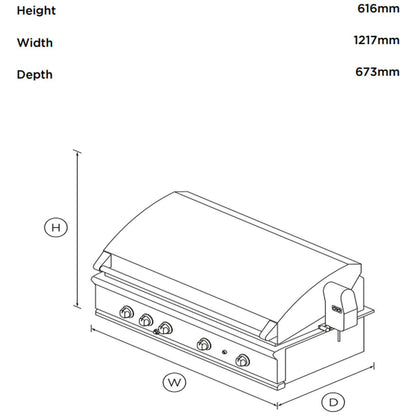 DCS by Fisher & Paykel DCS 48” Grill with Rotisserie BGB48-BQAR-N