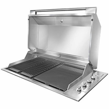Artusi Stainless Steel Built-In LPG BBQ with Hood ABBQM-ABBQMH