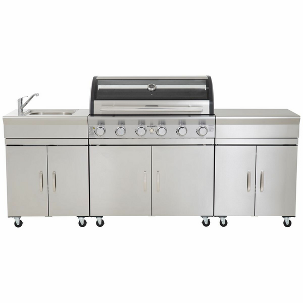 Gasmate Avenir Six Burner Stainless Steel BBQ Kitchen BQ2026KIT