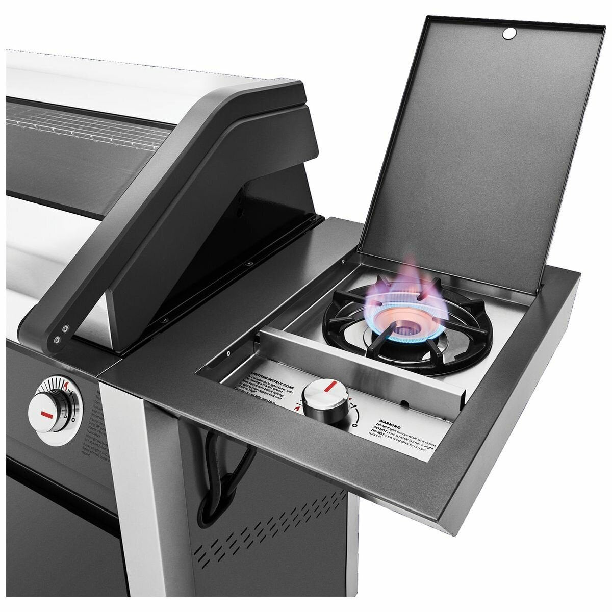 BeefEater 1600 Series Dark Four Burner BBQ with Side Burner & Trolley BMG1641DA