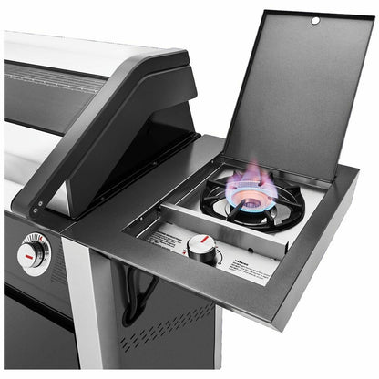 BeefEater 1600 Series Dark Four Burner BBQ with Side Burner & Trolley BMG1641DA