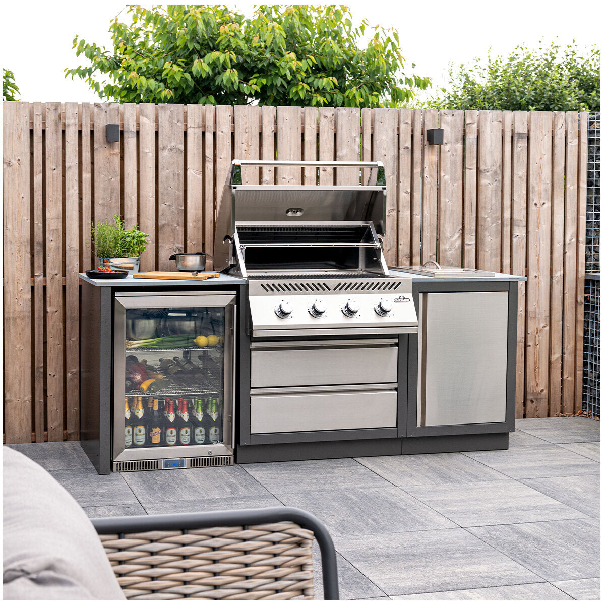 Napoleon 500 Series 32 Inch Built-In BBQ with Rear Burner BI32NSS-AU