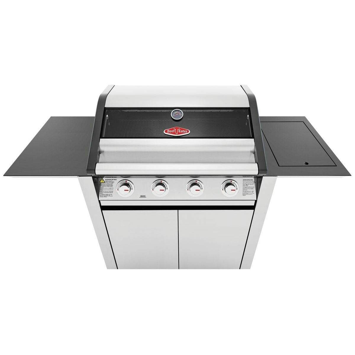 BeefEater 1600 Series SS Four Burner BBQ with Side Burner & Trolley BMG1641SA