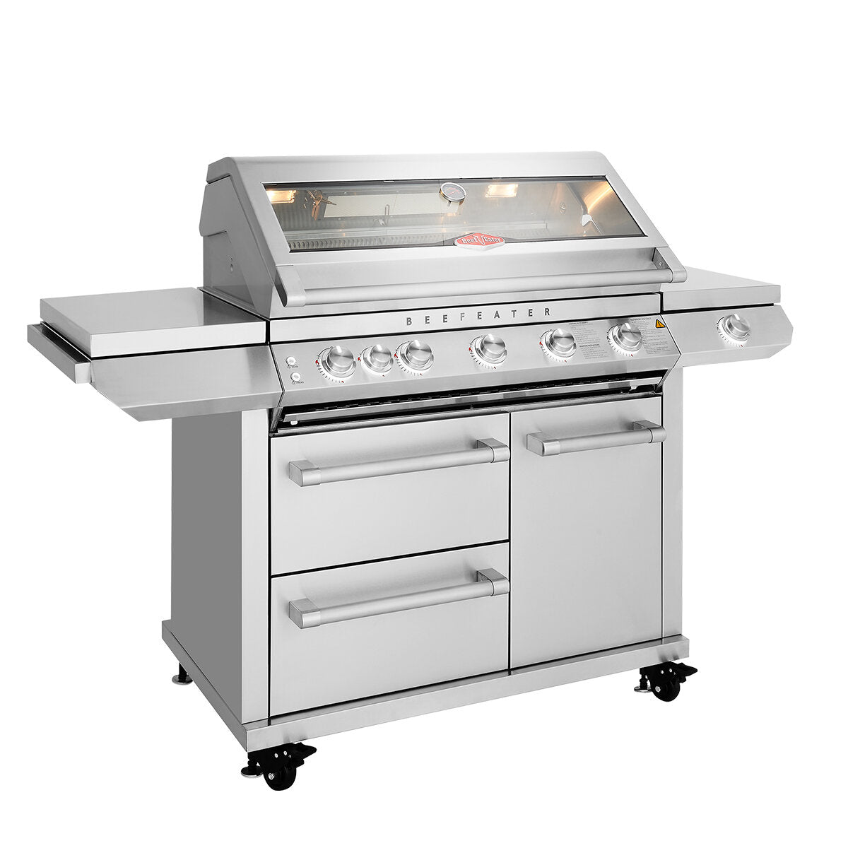 BeefEater 7000 Premium Five Burner Built-in Barbecue and Trolley BMF7655SA